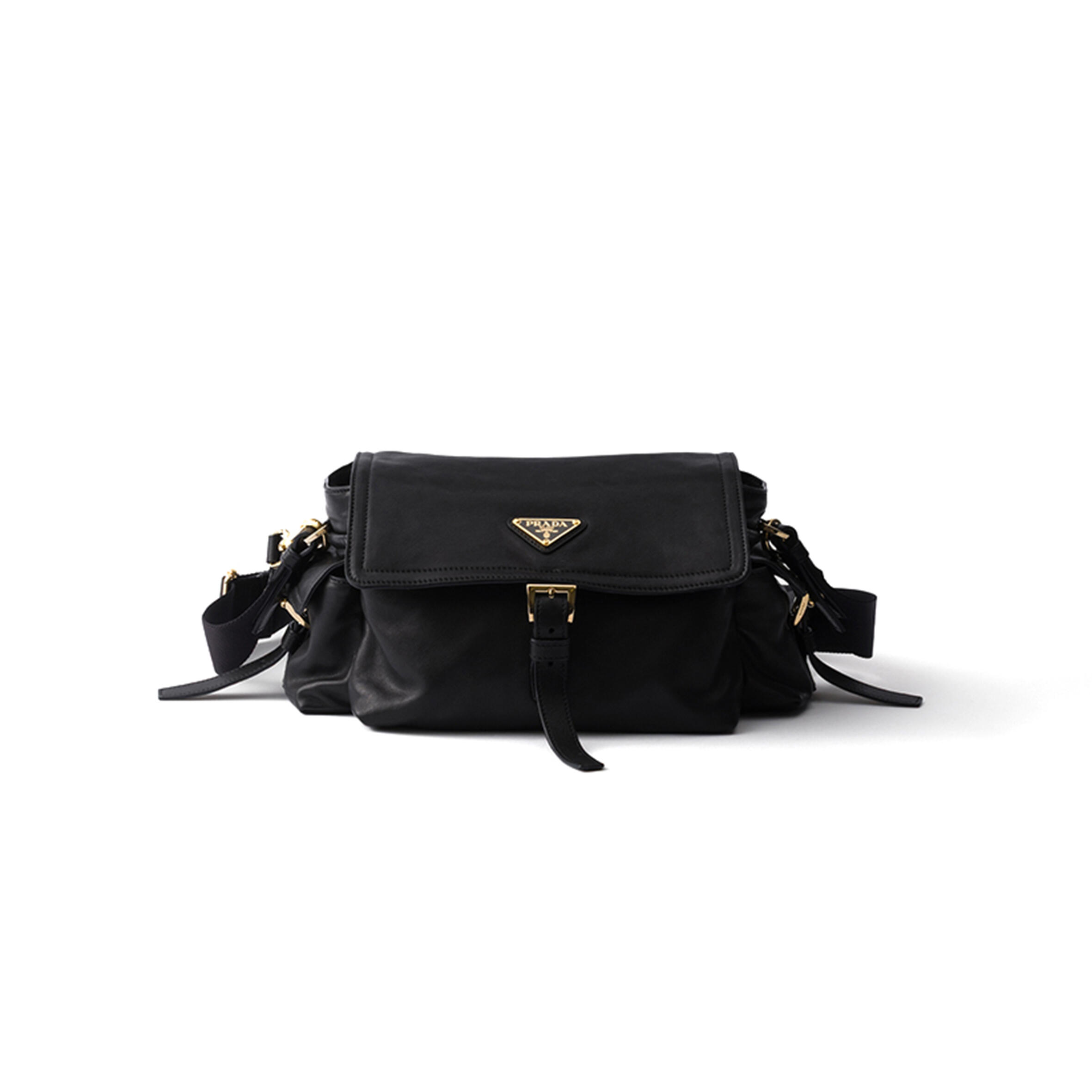PRADA EXPLORE MEDIUM NAPPA LEATHER SHOULDER BAG WITH FLAP 1BD394 (30*14*10cm) PRADA EXPLORE MEDIUM NAPPA LEATHER SHOULDER BAG WITH FLAP 1BD394 (30*14*10cm)